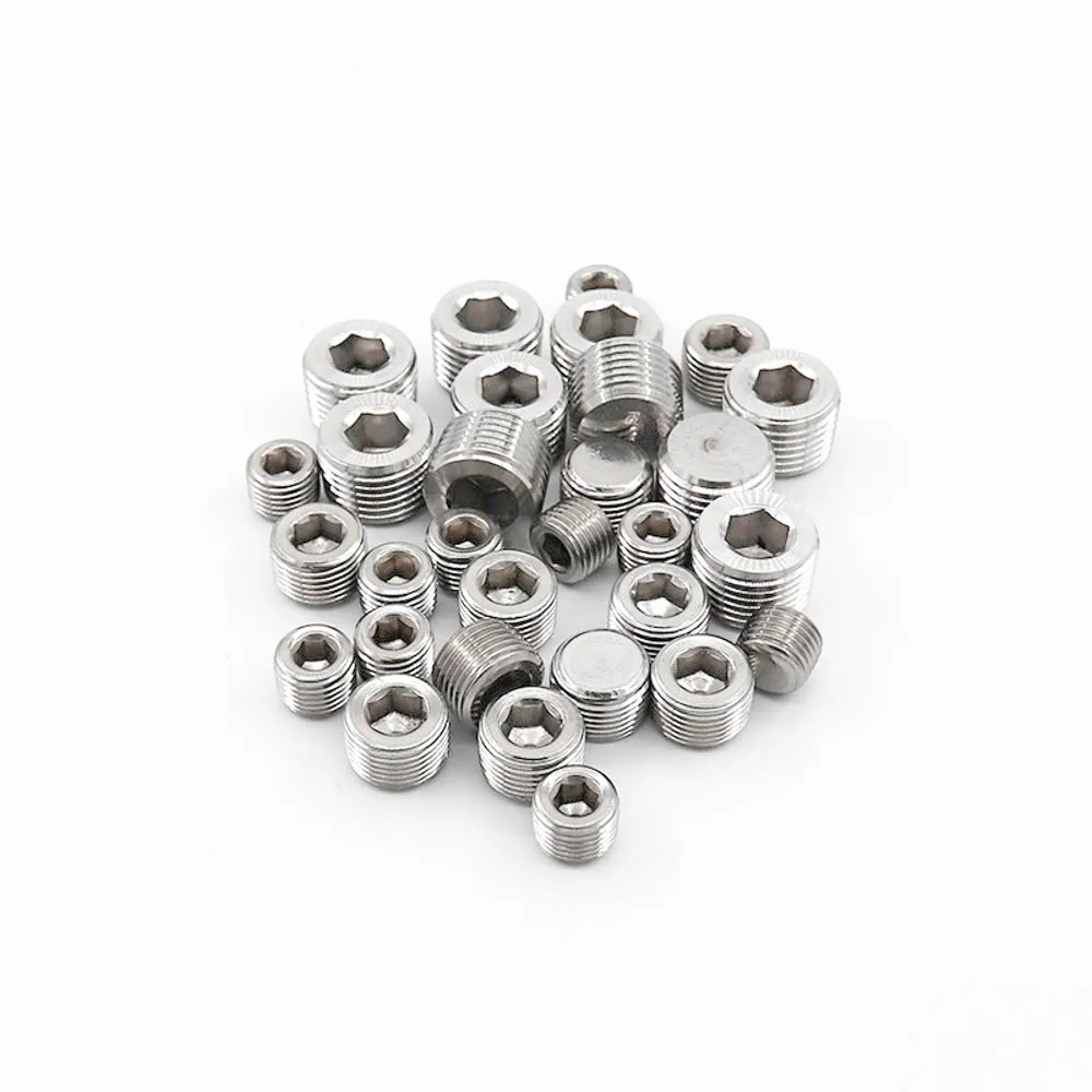 M8 10 12 14 16 18 20 22 24 27 30 33 Metric Thread Male 304 Stainless Steel Countersunk End Plug With Allen Fitting