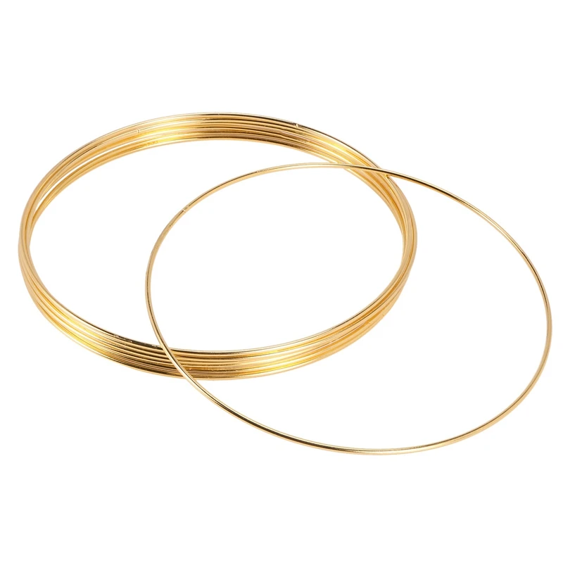 

Акция! 8 шт. золотые металлические обручи с цветочным рисунком для украшения венка, свадьбы, Ловец снов и макраме, настенные подвесные украше...