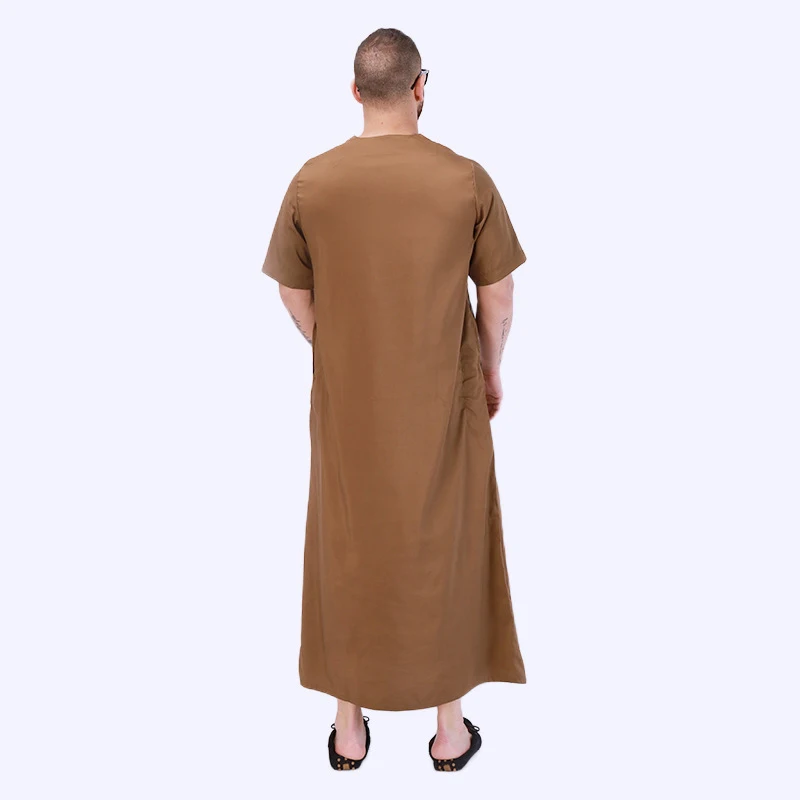 Muslim Men Clothing Abaya Tenue Musulmane Pour Homme Kaftan Jubba Thobe Looser Casual Dubai Saudi Arabia Robe Islamic Habits Eid