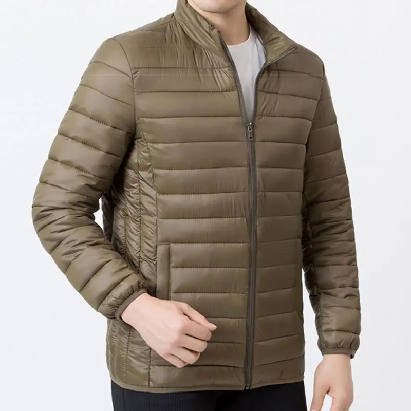 Winter Warm Waterproof Jacket Men 2023 New Autumn Thick Stand Collar Cotton Parkas Mens Fashion Casual Slim Jacket Coat Male F19