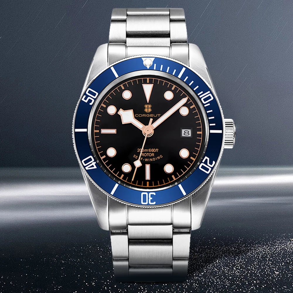 CORGEUT 2023 новинка NH35 Biwan Snowflake деловые роскошные мужские часы с сапфировым стеклом