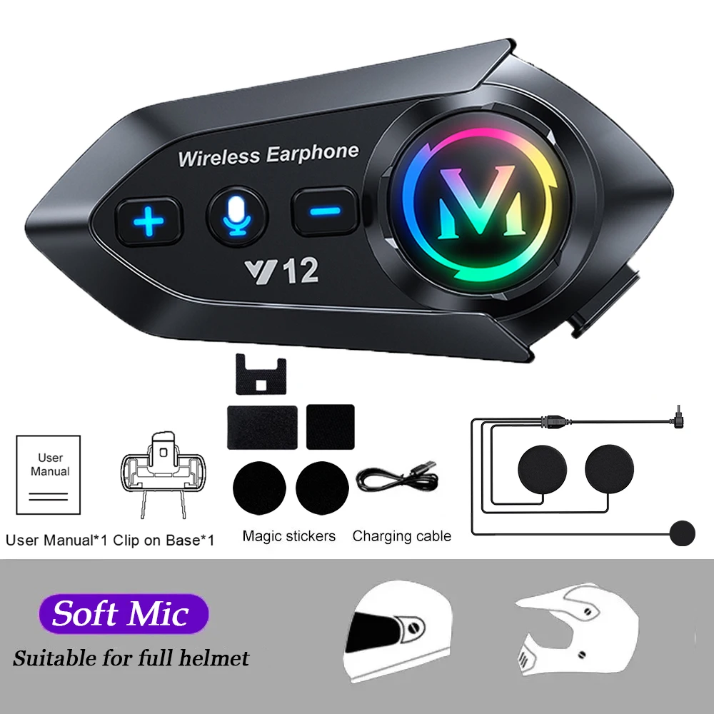 

Y10 Bluetooth-система Связи Для Мотоциклетных Шлемов, Стереофоническое Голосовое Управление, Вызовы В Режиме Громкой Связи