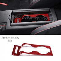 for toyota 86 subaru brz 2022 real carbon fiber car central control cup holder panel decoration sticker car accessories red
