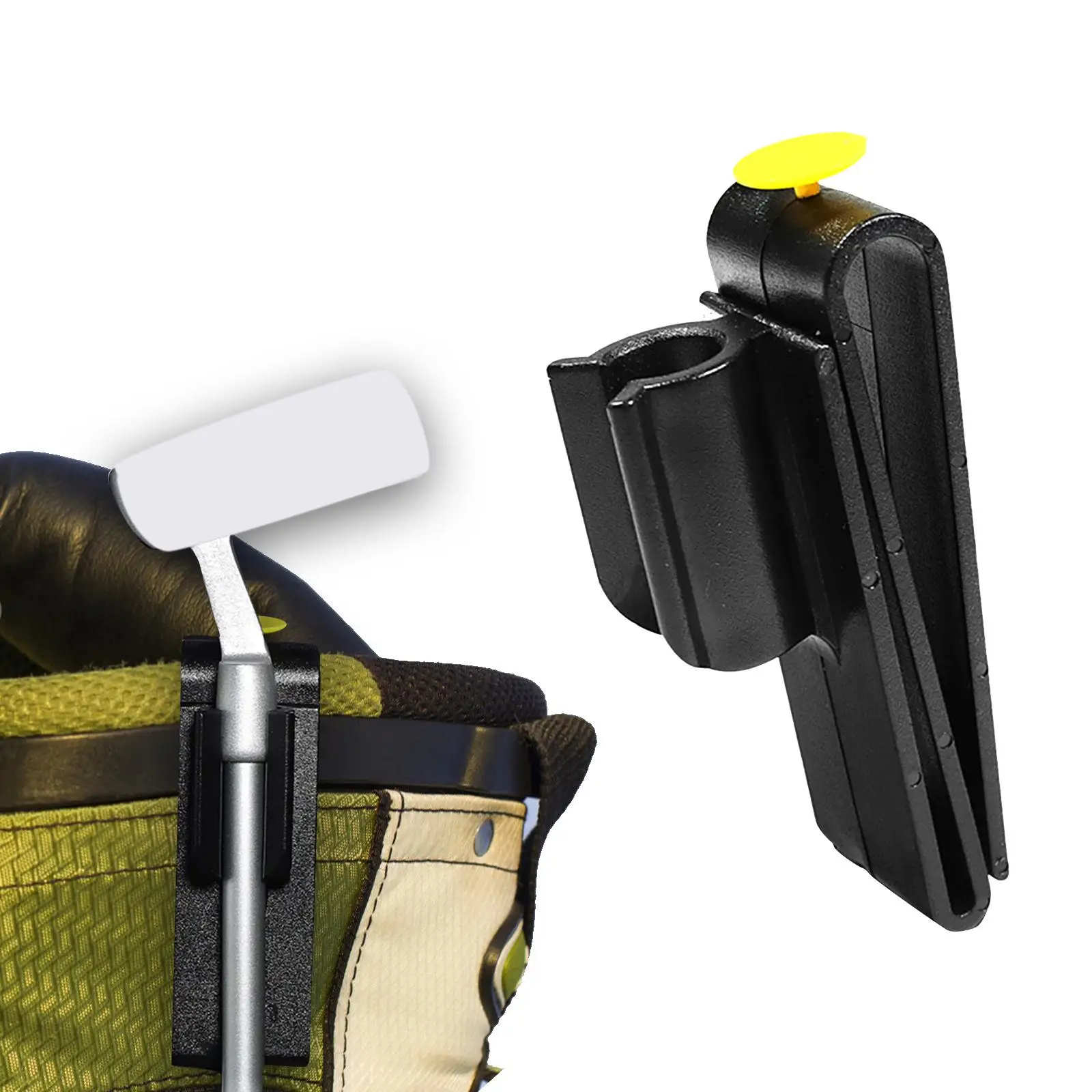 

Golf Club Bag Clip Golf Bag Equipment Black Golf Club Organizer Clip for Bag
