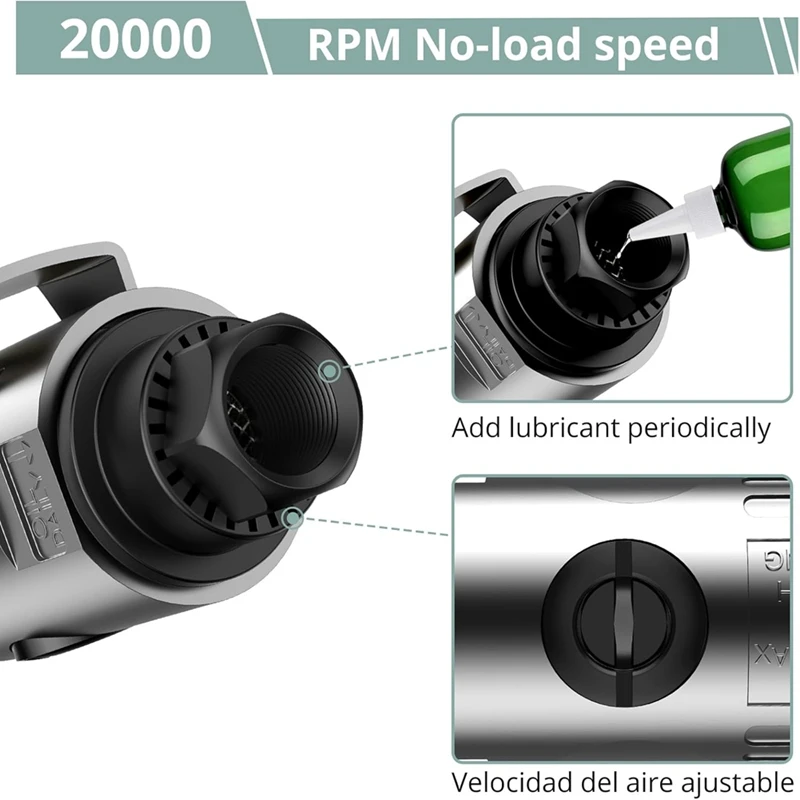 Угловая воздушная шлифовальная машина сверхмощная 90 градусов 20 000 об/мин сжатая