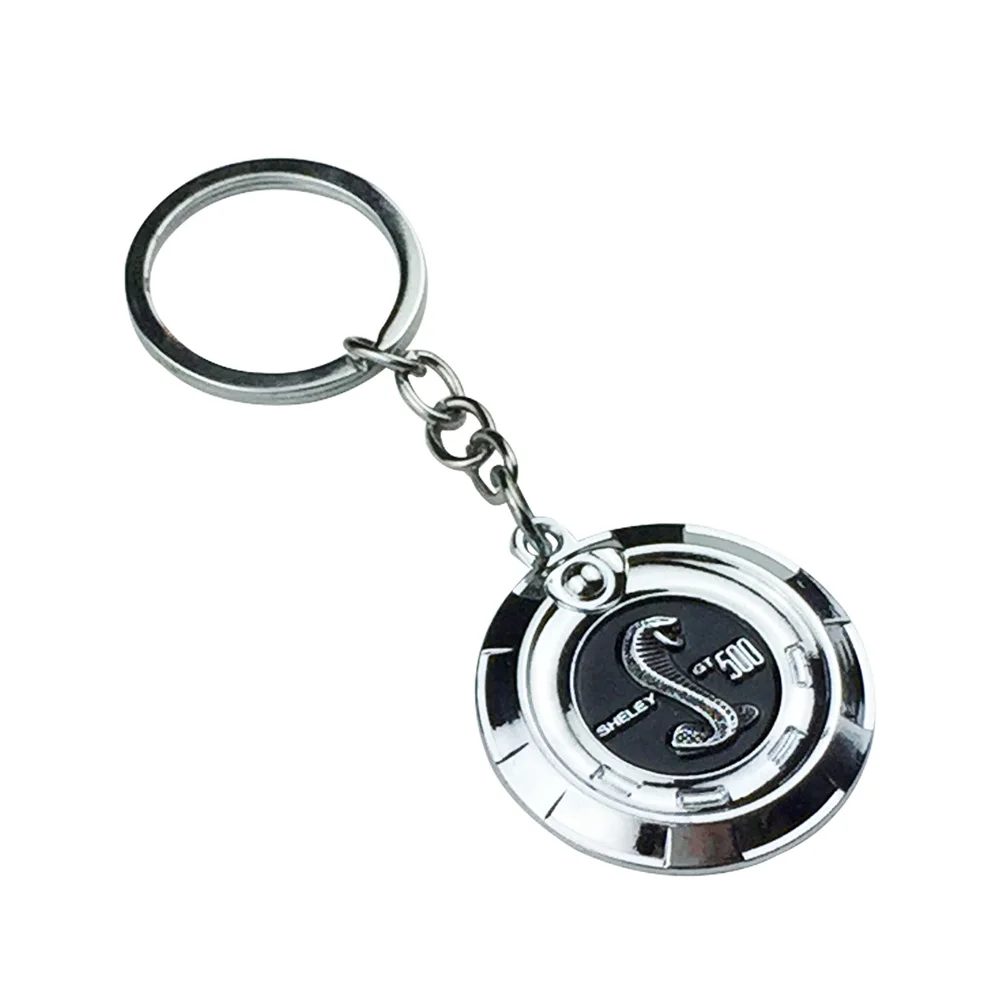 

For Shelby Gt500 Car Keychain Keyring Buckle Alloy Decoration Gift Logo For Ford Mustang Gt350 Focus Mk2 Mk3 Auto Accessories