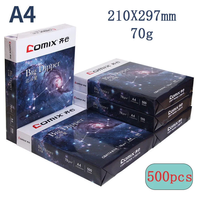 

Бумага для печати A4, двусторонняя копировальная бумага, 70 г, 500 шт., оригинальная белая бумага из древесной целлюлозы, бумага для школы и офис...