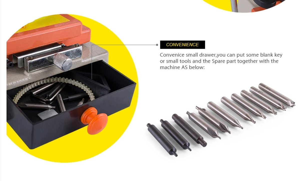 Дублирующая машина для ключей Defu 368A с полным набором 220 В/110 В слесарные