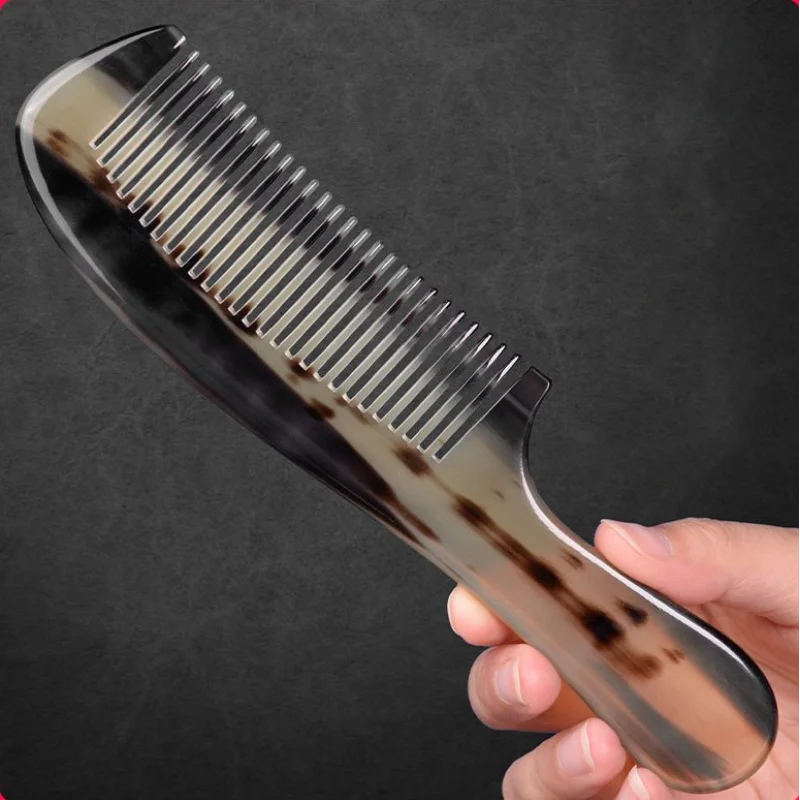 Гребень ручной работы с тонкими зубьями антистатический массажный инструмент