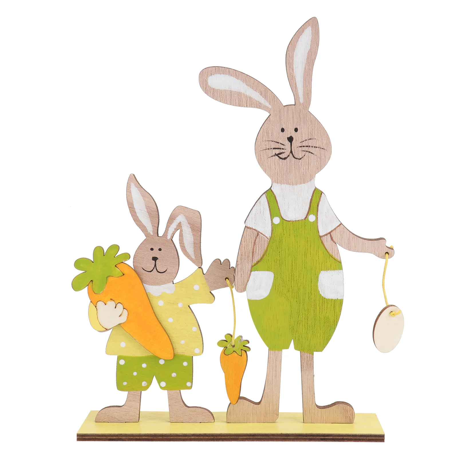 

Handmade Wooden Easter Bunny Ornament for Home Shop or Party Decoration - Premium Natural Wood and Adorable Rabbit Shape Design