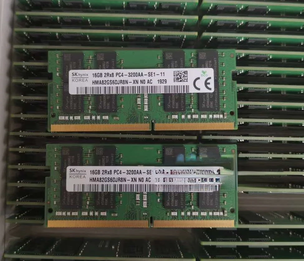 

RAM 16G 2rx8 PC4-3200AA-SE1-11 Notebook Memory HMA82GS6DJR8N-XN