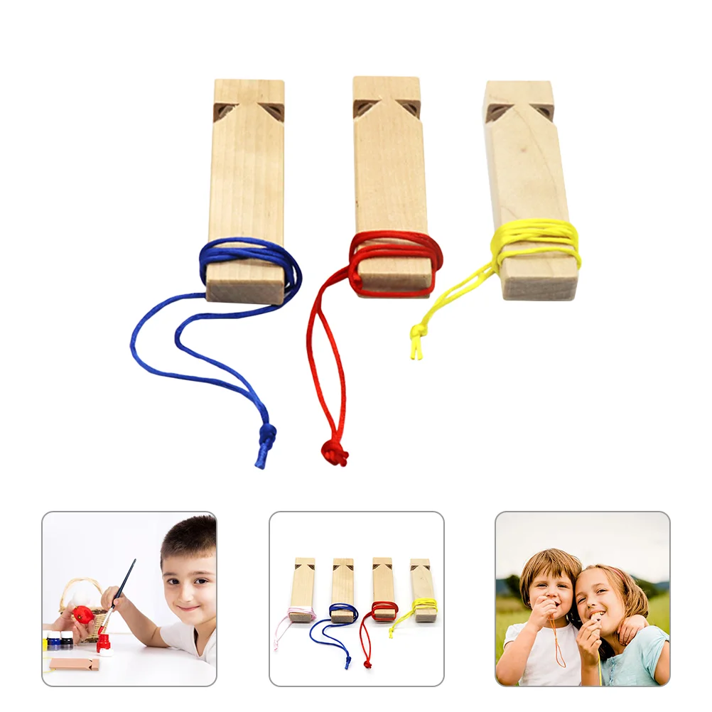 

3pcs Train Whistle DIY Painting Whistles Kids Musical Instrument Toys