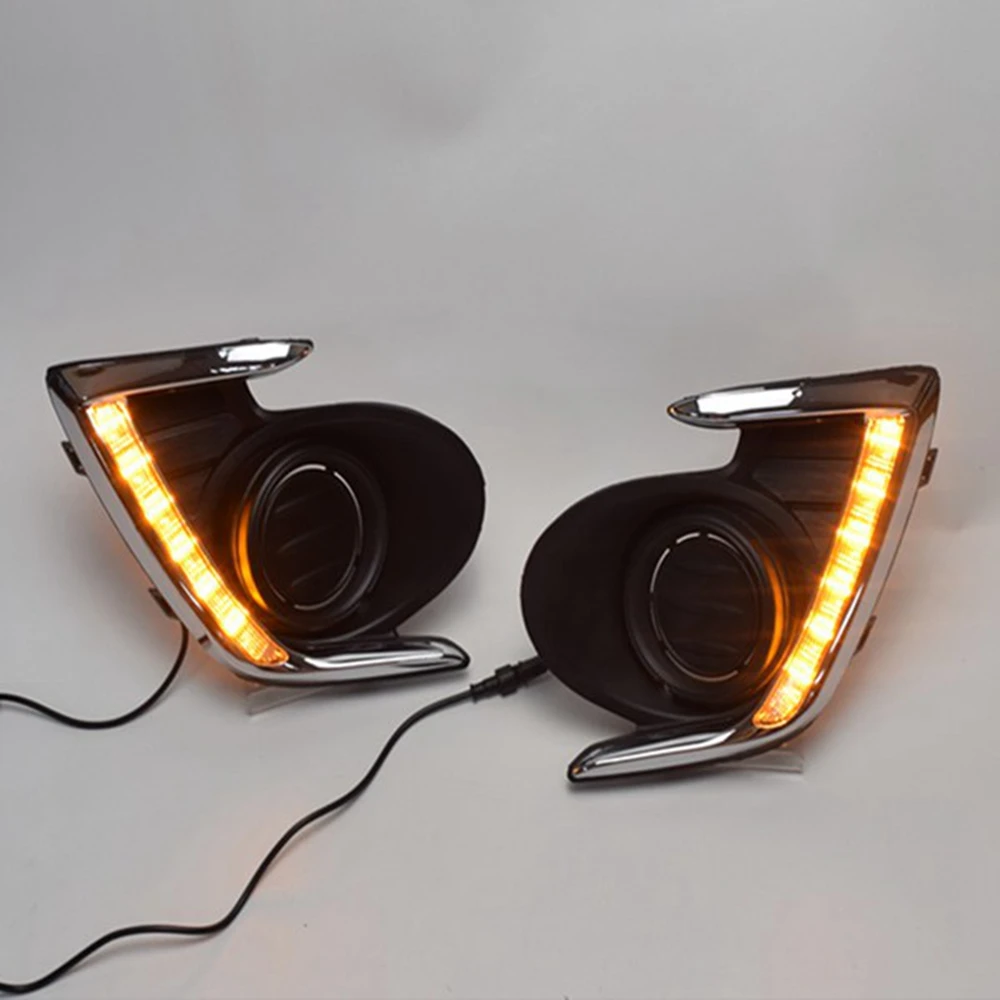 Автомобильные светодиодные дневные ходовые огни для Mitsubishi Attrage Mirage G4 2012-2015