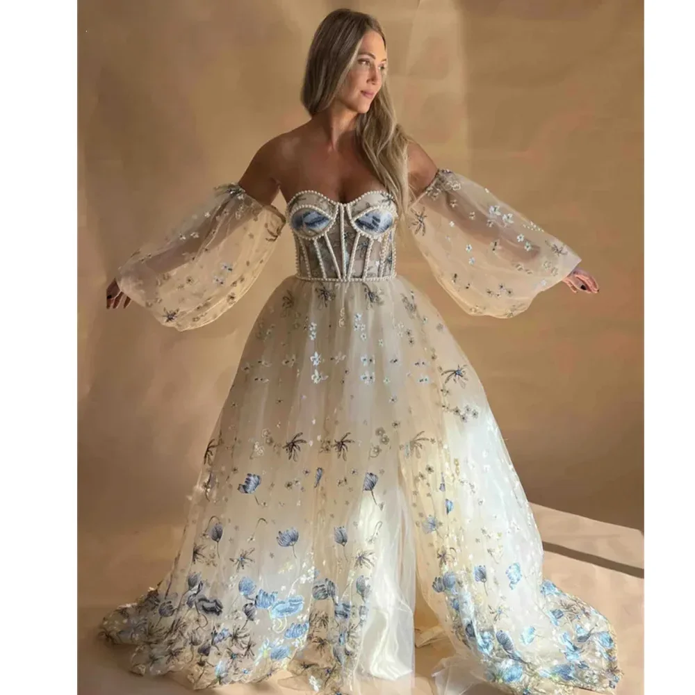 Регулировка цены на заказЭлегантное свадебное платье трапециевидной формы с