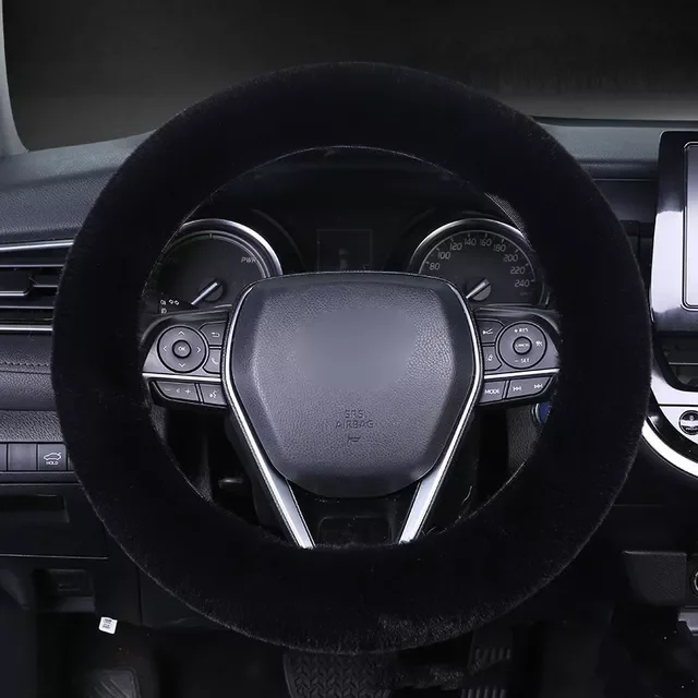 

Steering-wheel Plush Car Steering Wheel Covers Winter Faux Fur Hand Brake&Gear Cover 3 Pcs/ Set Car Accessories