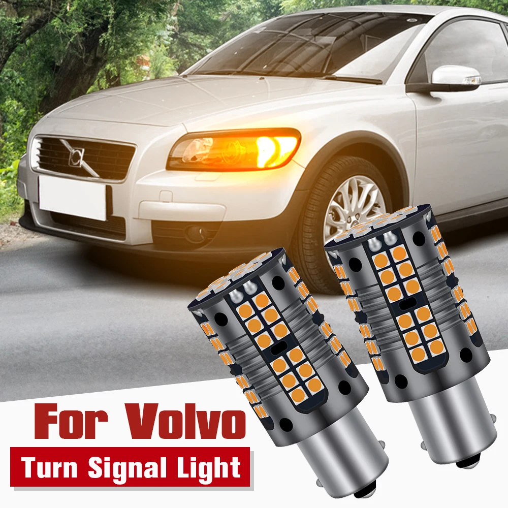 

2pcs LED Turn Signal Light Lamp Blub PY21W 7507 BAU15S Canbus Error Free For Volvo C30 C70 S40 S60 S80 V40 V50 V70 XC70