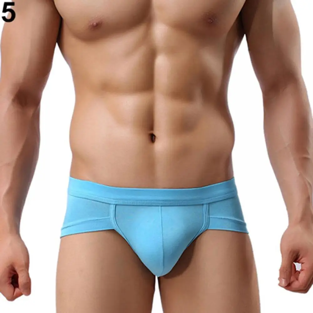 

Fashion Men's Sexy Underwear Simple Solid Color Boxer Briefs Shorts Bulge Pouch Comfy Soft Underpants Trunks трусы мужские 2021
