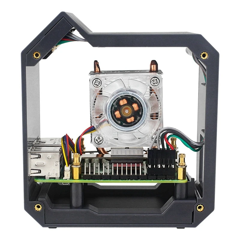Для Raspberry Pi 5 ABS Mini Tower Fan Kit Комплект вентиляторов с 4-контактным портом JST и