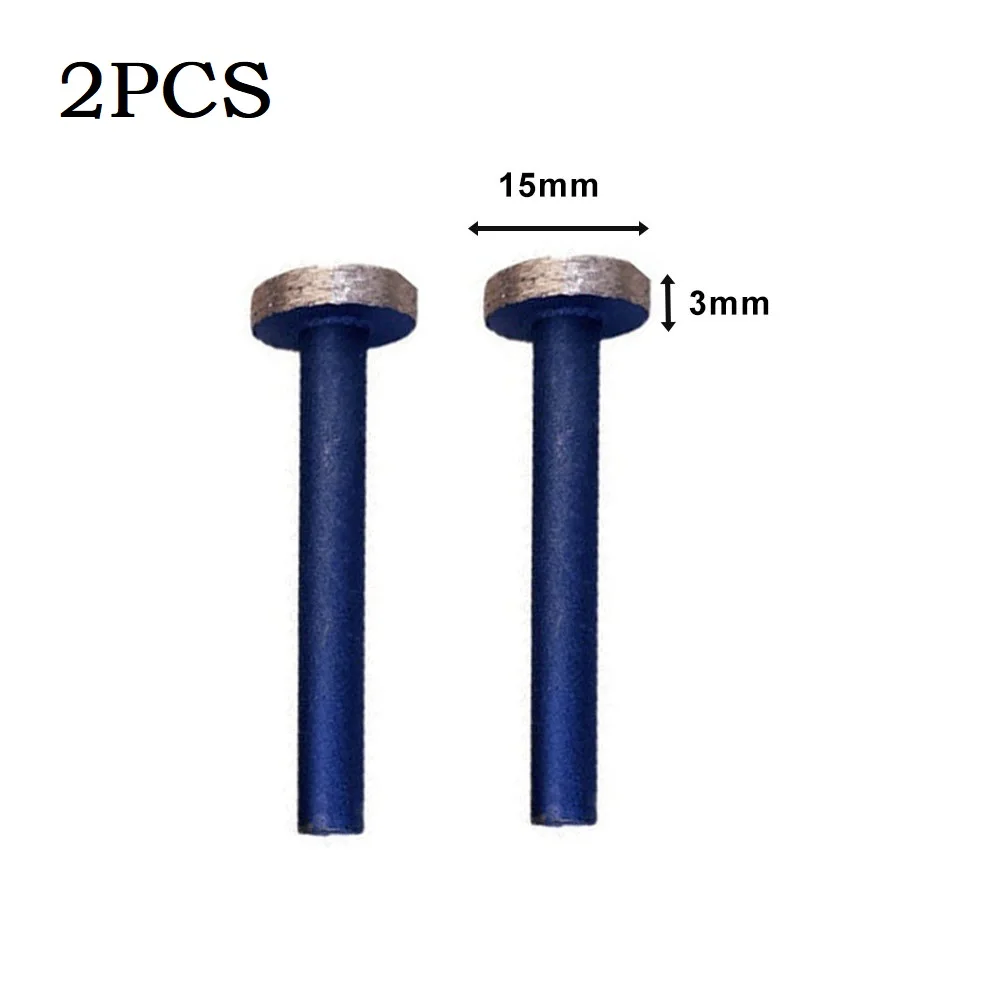 2pcs 6mm Shank T Type Grinding Head 15/20/25/30mm For Electric Air Grinder Hand Electric Drill Bench Drill Abrasive Tool