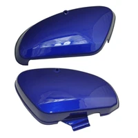 lopor one pair right left motor bike part side cover for honda passport step thru c50 cub c 50 the color blue white
