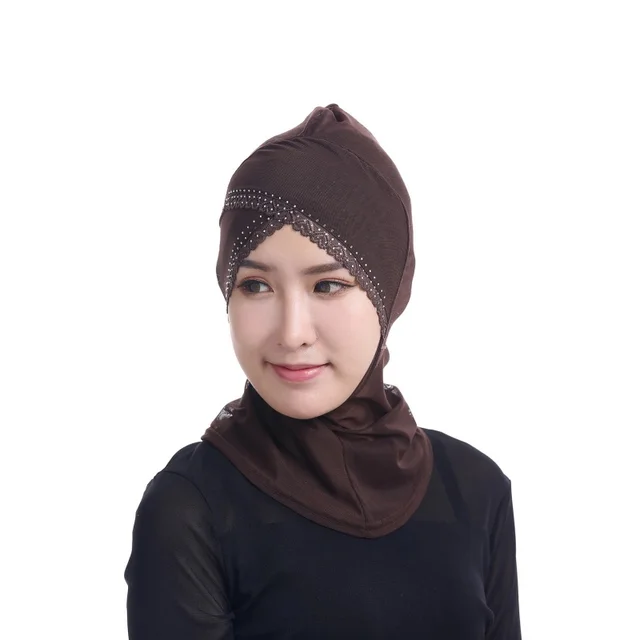 Etosell Women Muslim Diamon Lace 