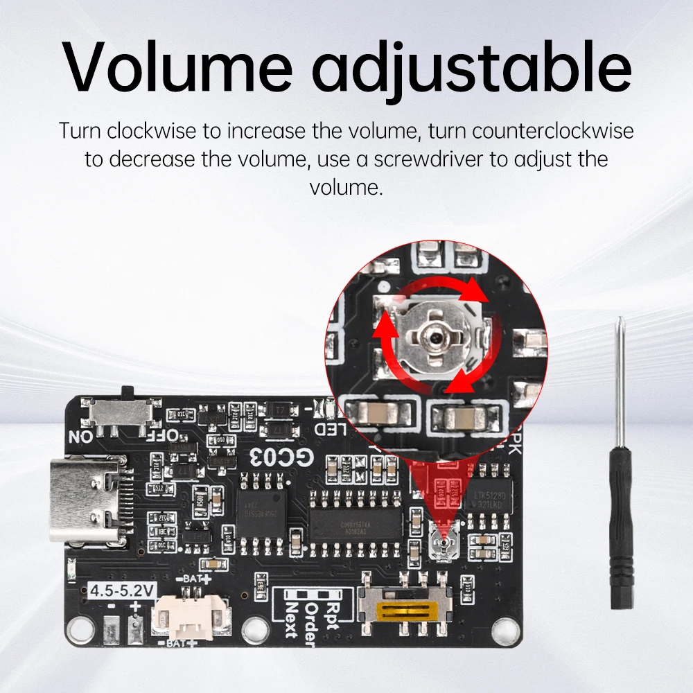 Записываемый звуковой модуль GC03 записывающая карта движение программируемая