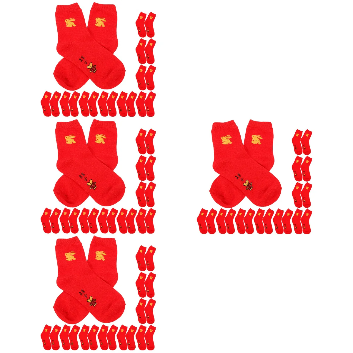 

40 пар хлопковых носков, Праздничные Носки с кроликом, теплые праздничные носки для мужчин и женщин