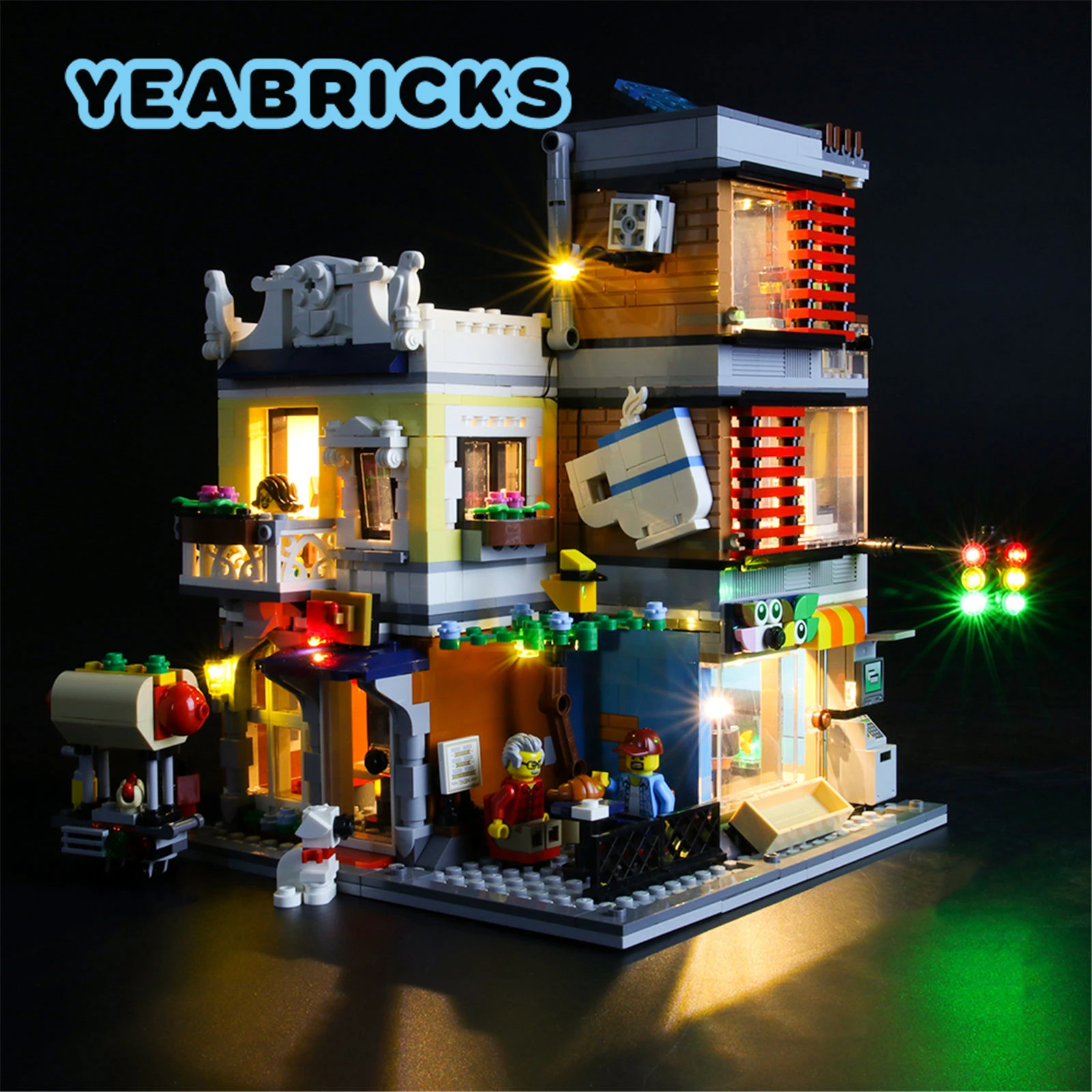 

Детский конструктор YEABRICKS со светодиодсветильник кой, 31097 г.