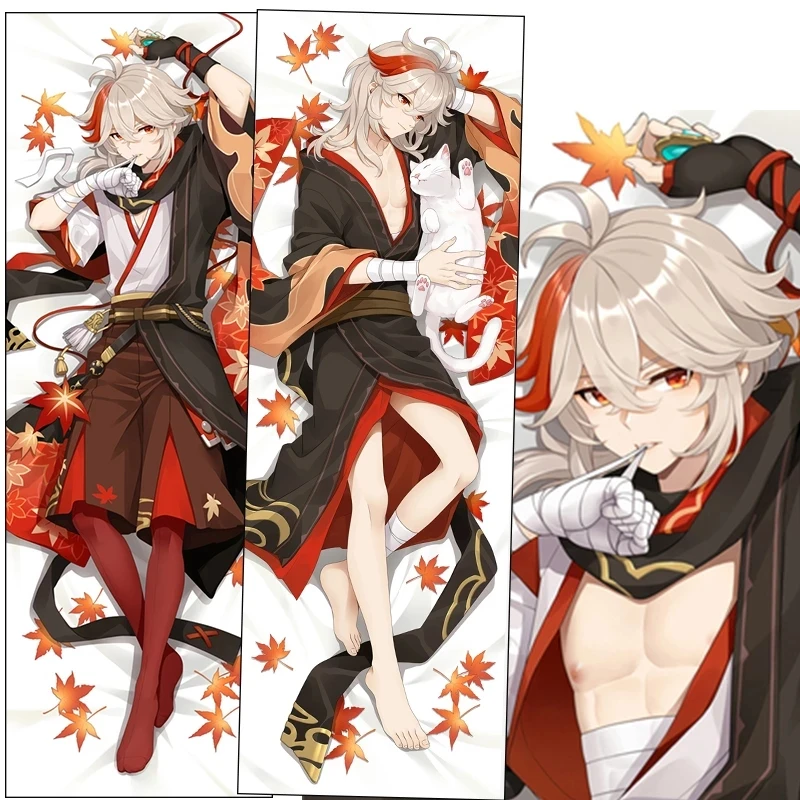

Genshin Impact Dakimakura Kaedehara Kazuha Cosplay Anime Character Pillowcase Hugging Body Pillow Pillows Otaku Pilow Cover