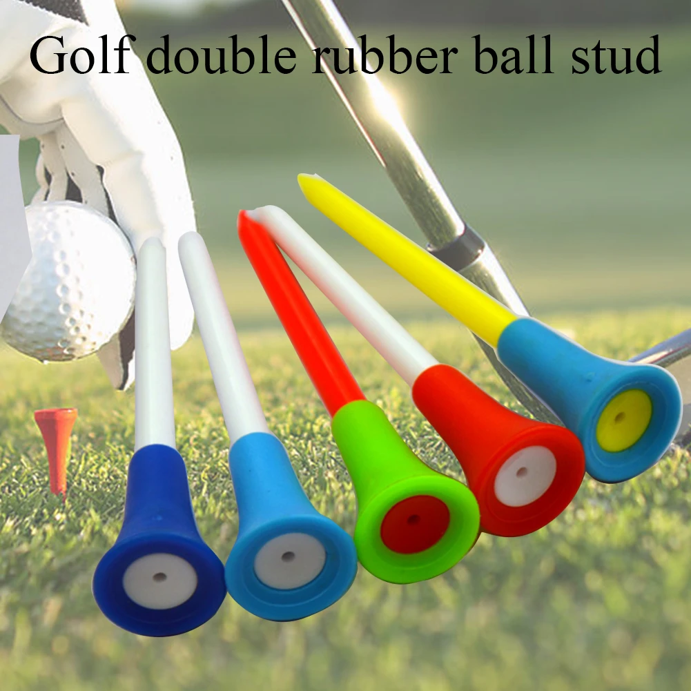 

50pcs Golf Tees Training Aids Self Standing Easy Apply Durable Mini PVC Outdoor Anti Flying Accessory Practice Sport Portable