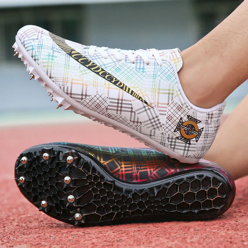 Professional Spikes Running Shoes Student Competition Men Women Track and Field Shoes Training Sports Shoes
