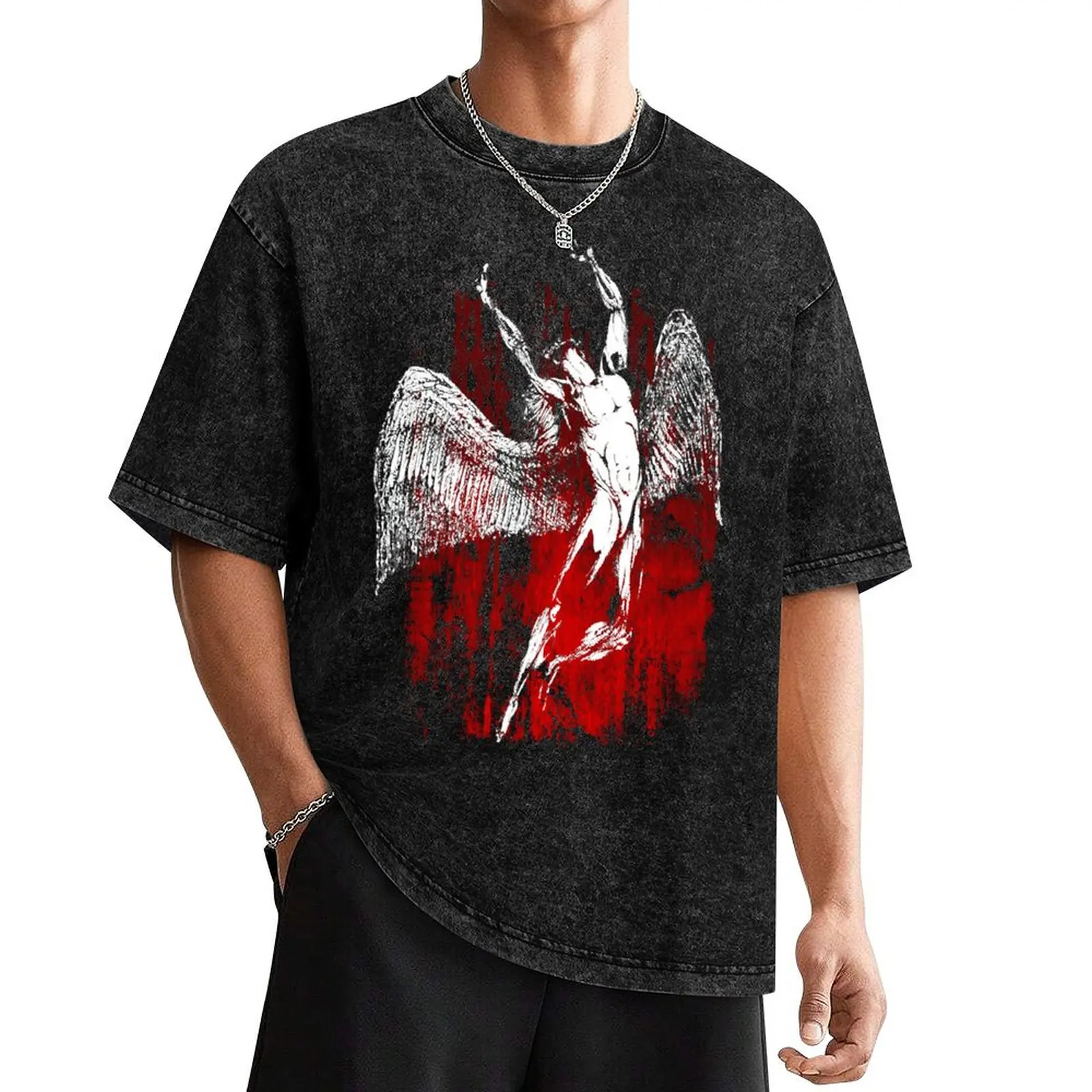 1 bestie красная текстура icarus zeppelin лучшая трендовая футболка одежда в стиле аниме