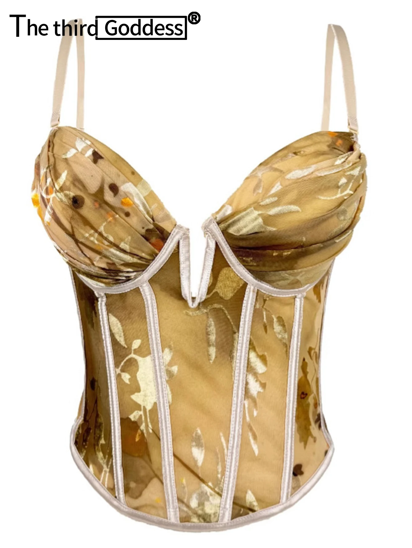 Женский укороченный топ на бретелях