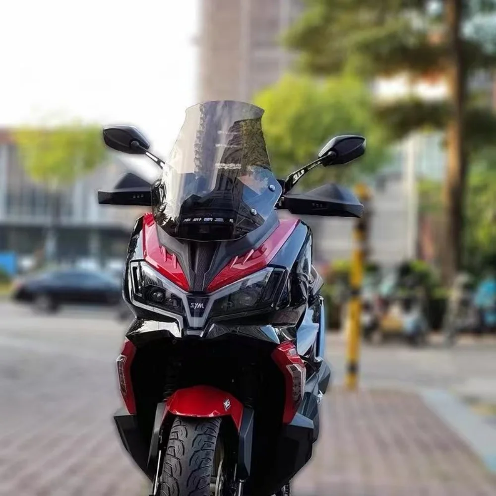 Фото Ветровое стекло SYM Husky 300 ADV Tall Front Windshield, туристический аксессуар, утолщенная панель из поликарбоната, защита от ветра и брызг - Ветровое стекло для мотоцикла №3