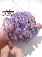 natural faceted color amethyst passepartout single lap necklace for women girl birthday gift fresh bracelets fashion jewelry 6mm
