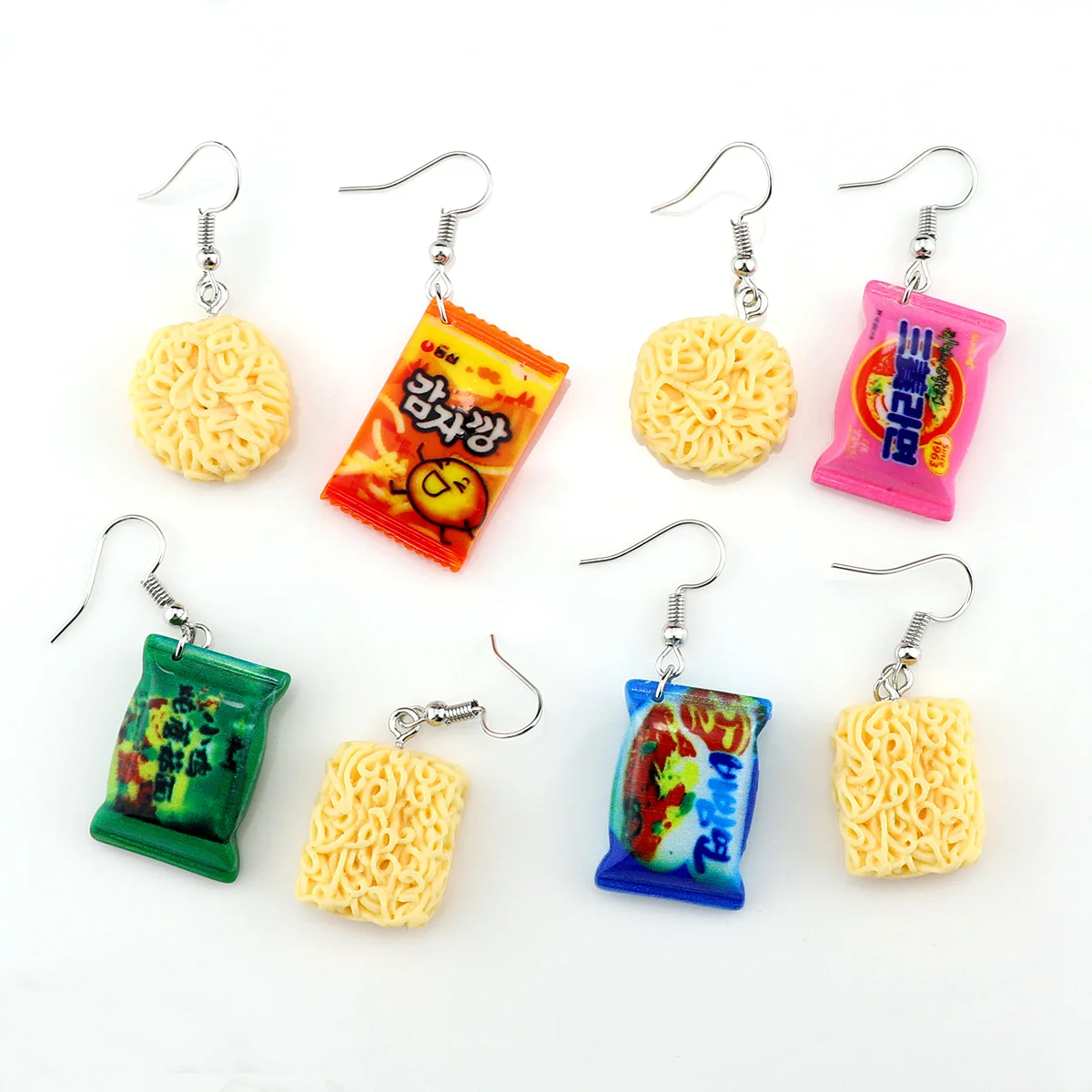 

Ovxxons 1 Pair Instant Noodle Earrings Simulation Instant Noodles Snack Earrings Jewelry