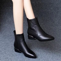 winter short women boots short plush warm calf boots sexy pointed platform shoes 2022 new 41 yards all match womens shoes