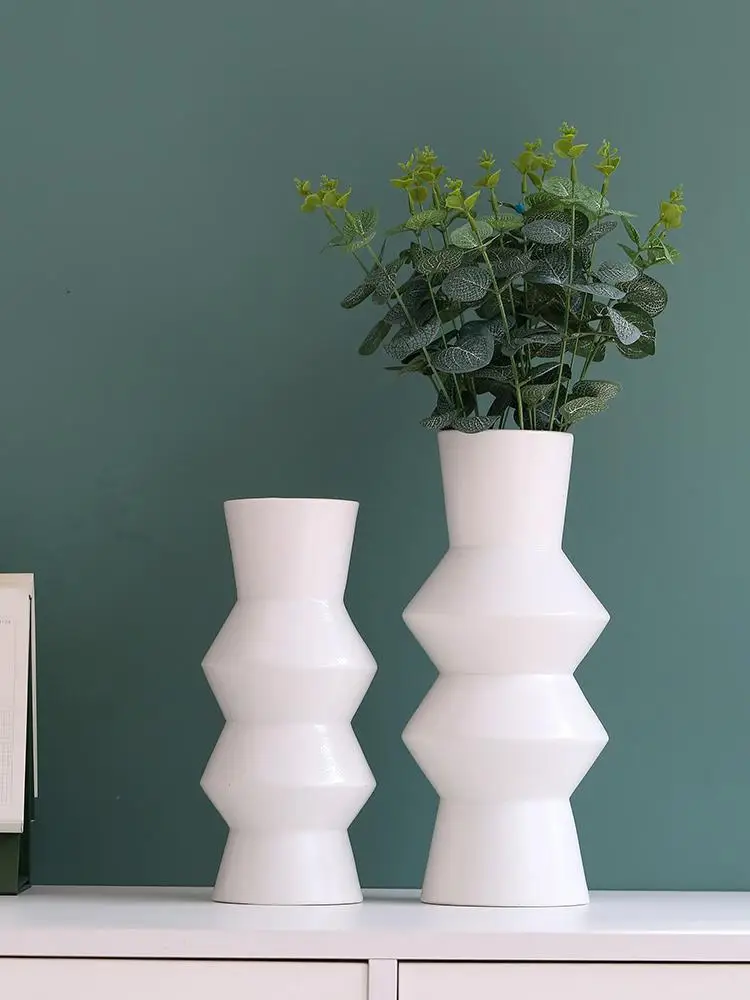 

Nordic Light luxury ceramic vase modern simple living room dining table TV cabinet dry flower arrangement bedroom decoration