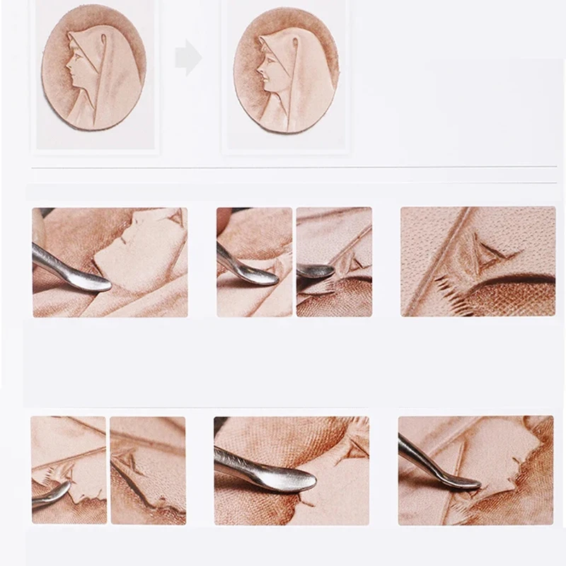 Набор инструментов для работы с кожей 2 шт. моделирующий стилус инструмент резьбы