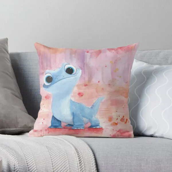 

Bruni The Fire Salamander Printing Throw Pillow Cover Waist Anime Office Bed Bedroom Home Comfort Wedding Pillows not include