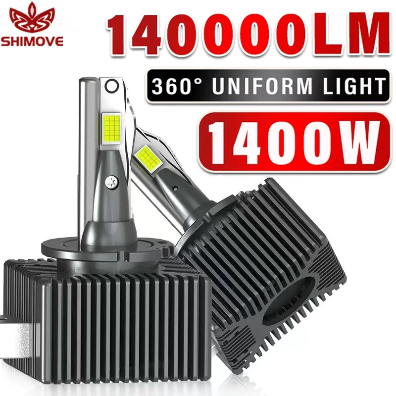 

D3S LED D1S Фара HID Лампы Canbus CSP D4S D2S D1R D4R D2R D3R Led 140000 Лампа LM Super Bright серии D 6000K Белая 1400 Вт