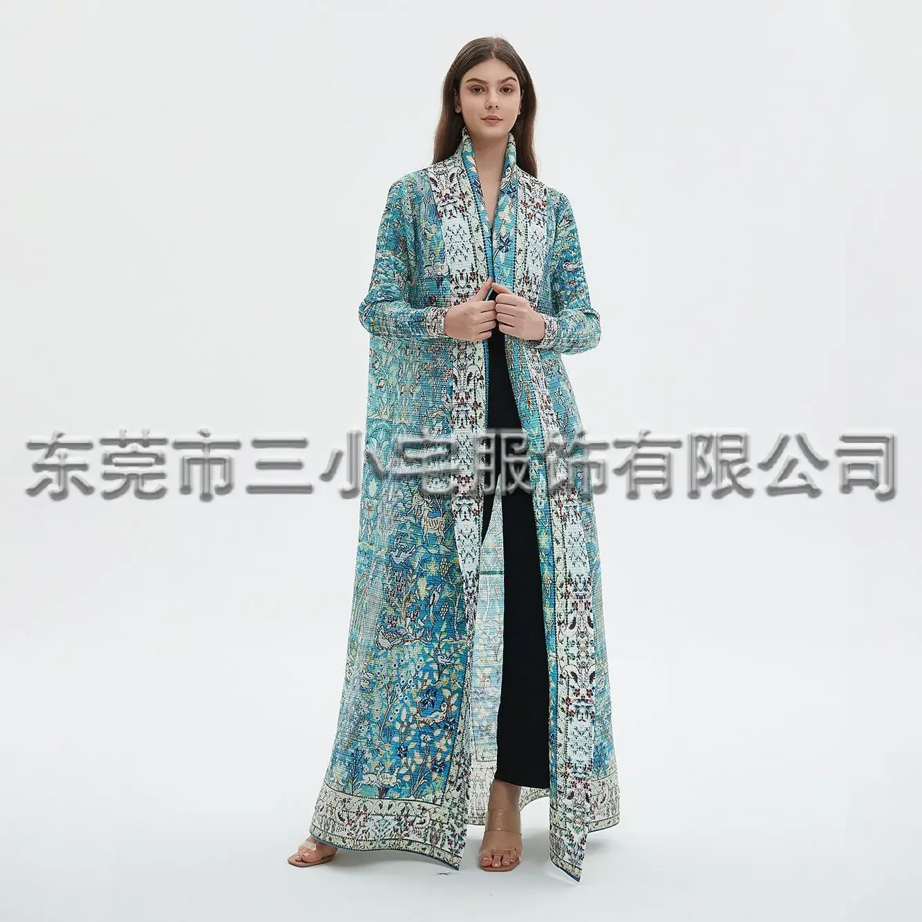 Женское плиссированное платье длинное пальто-Тренч в арабском стиле с длинным