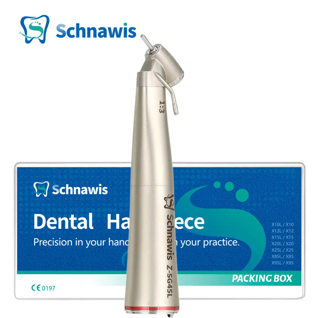 

Стоматологический Хирургический наконечник 1:3 высокоскоростное красное кольцо, угол 45 градусов, внешнее орошение воды, стоматология, оборудование с электродвигателем