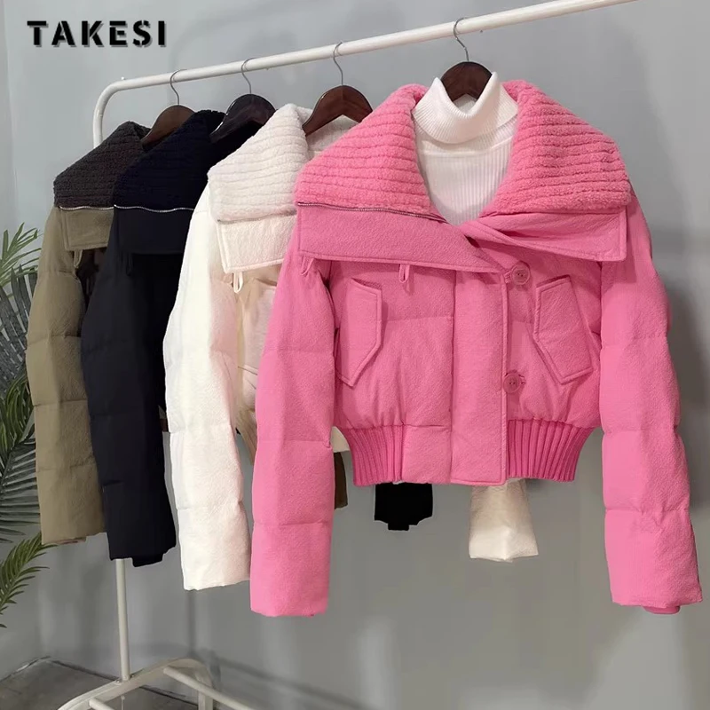 

Женская однобортная парка с длинным рукавом, Повседневная теплая куртка большого размера на молнии, однотонная верхняя одежда, осень-зима 2023