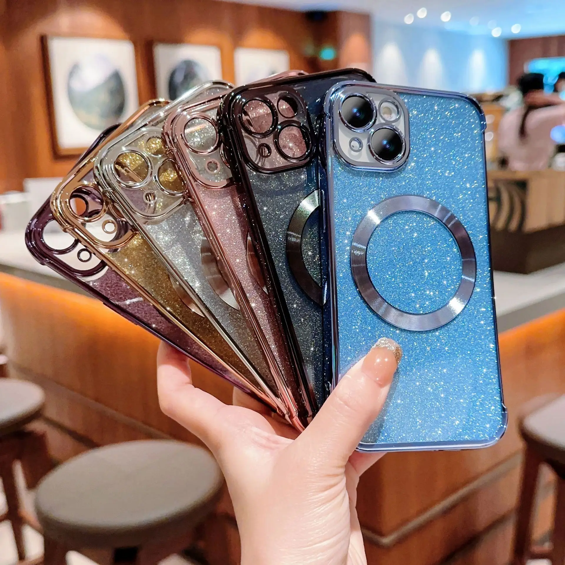 

Модный простой Блестящий Гальванизированный Магнитный защитный чехол для телефона iPhone 14 13 12 11 Pro Max 14 13 12 Pro 11 12 13 14