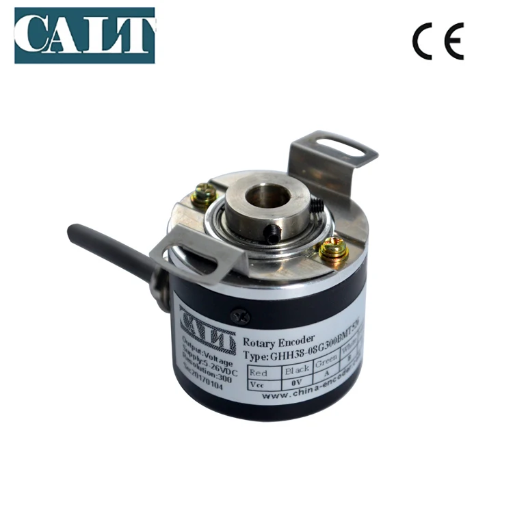 Фото DC5-26V 500ppr двухтактный поворотный энкодер с полым валом 8 мм GHH38-8G500BMP526 для измерений №4