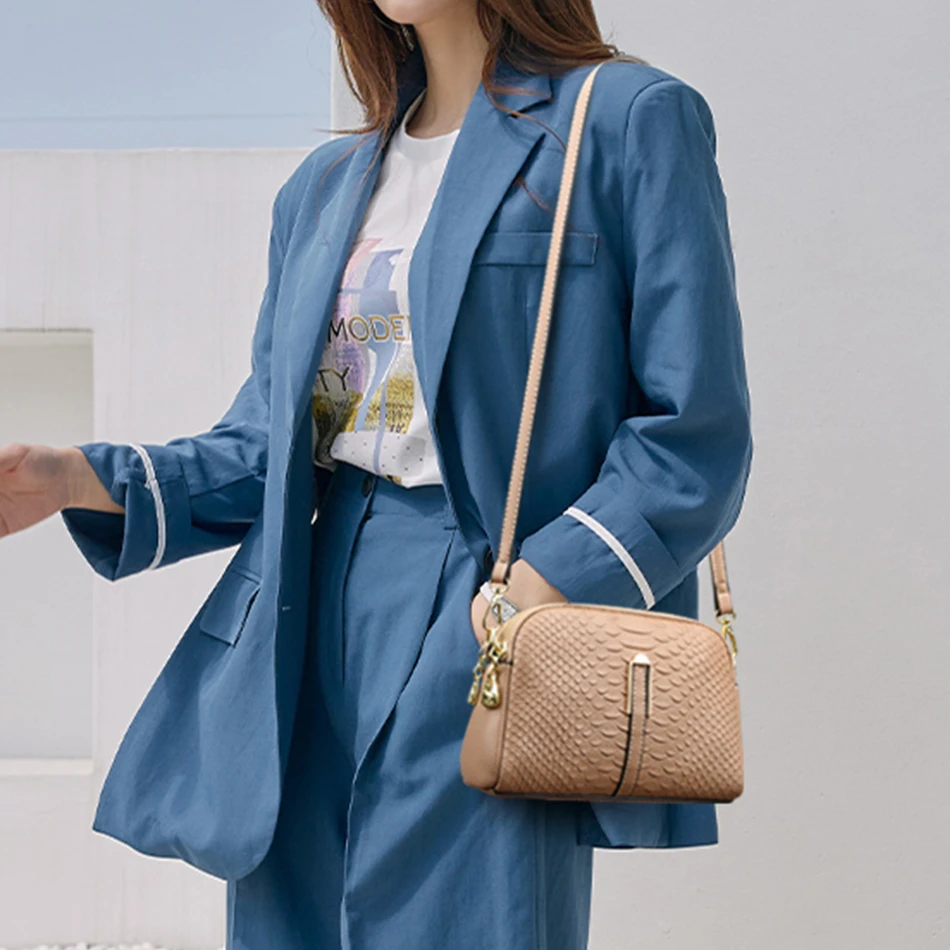 Simple Design Ladies Handbag 2023 Trend Classic Mobile Bag Luxury High Quality Leather Wallet Shoulder Crossbody Bags for Women