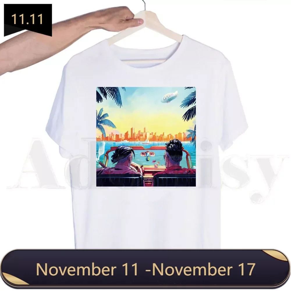 

Футболка Мужская/женская с принтом в стиле хип-хоп, с коротким рукавом