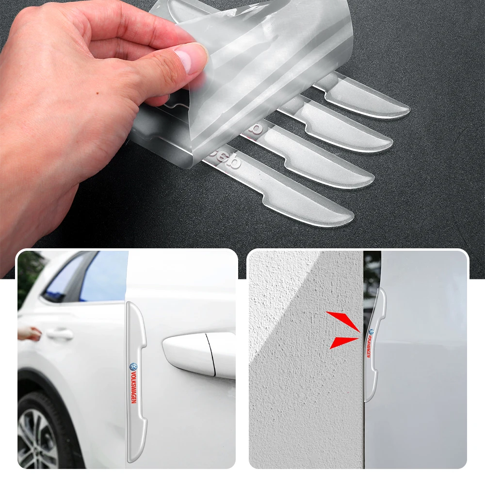 4 шт. противоударные полосы на автомобильные зеркала заднего вида для Volkswagen VW Golf