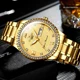 FNGEEN Men Watch Fashion Rhinestone Male Clock Men's Gold Quartz Watches Top Brand Luxury Waterproof Date Watch Relogio Masculin Other Image
